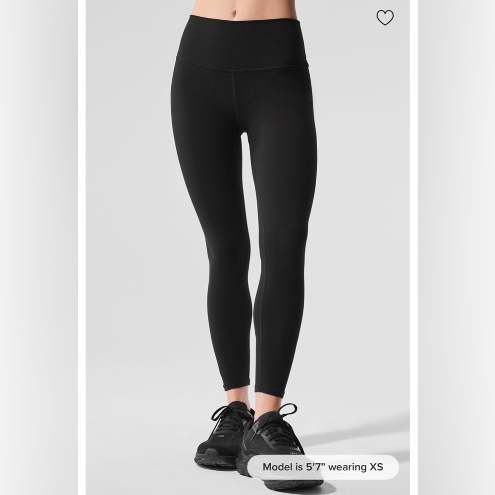 Alosoft High-Waist 7/8 Highlight Legging - Black
